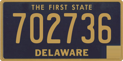 DE license plate 702736