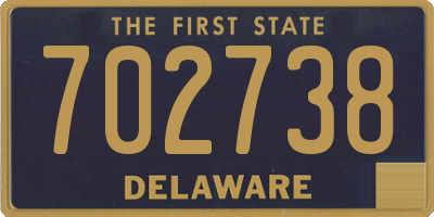 DE license plate 702738
