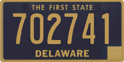 DE license plate 702741