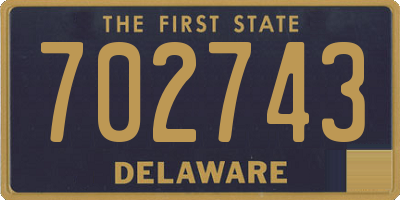 DE license plate 702743