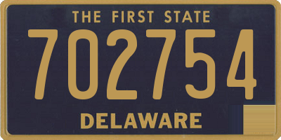 DE license plate 702754