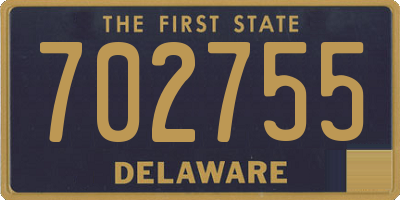 DE license plate 702755