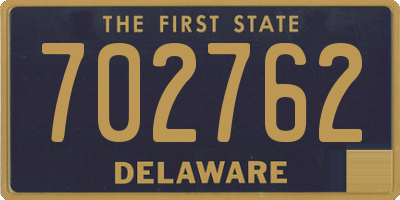 DE license plate 702762