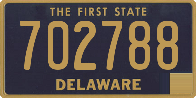 DE license plate 702788