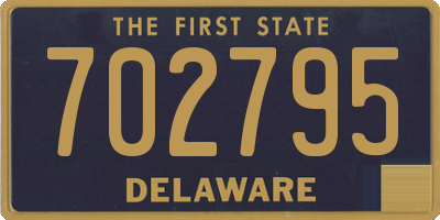 DE license plate 702795
