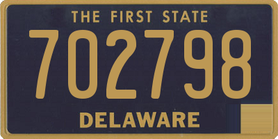 DE license plate 702798