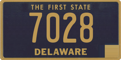 DE license plate 7028