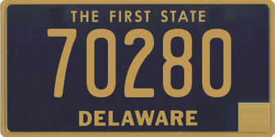 DE license plate 70280