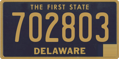 DE license plate 702803