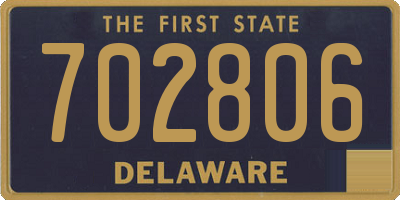 DE license plate 702806