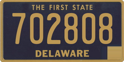 DE license plate 702808