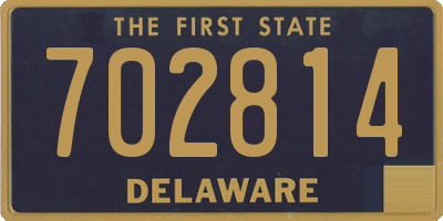 DE license plate 702814