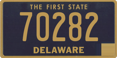 DE license plate 70282