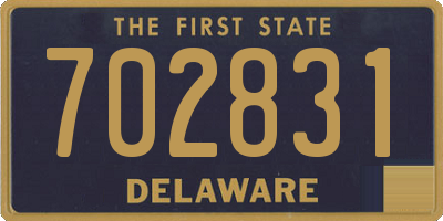 DE license plate 702831
