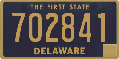 DE license plate 702841