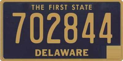 DE license plate 702844