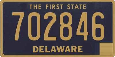 DE license plate 702846
