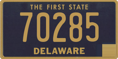 DE license plate 70285