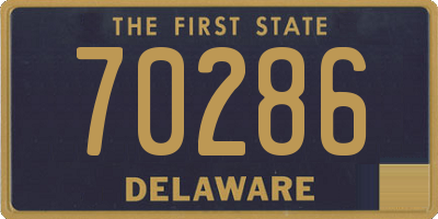 DE license plate 70286