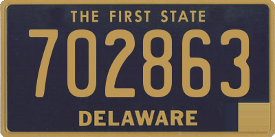 DE license plate 702863