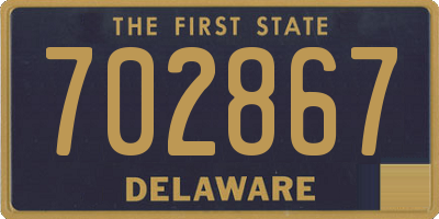 DE license plate 702867