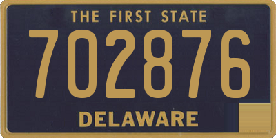 DE license plate 702876