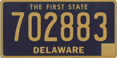 DE license plate 702883