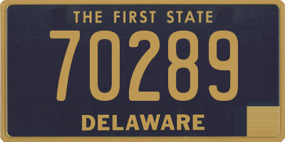 DE license plate 70289