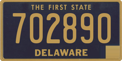 DE license plate 702890