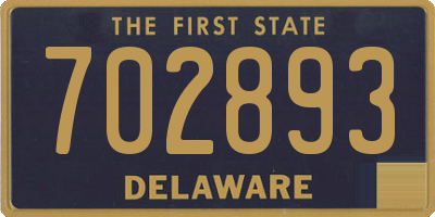 DE license plate 702893