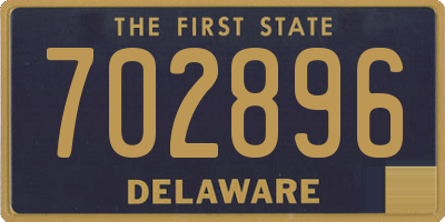 DE license plate 702896