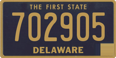 DE license plate 702905
