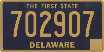 DE license plate 702907