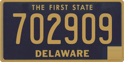 DE license plate 702909
