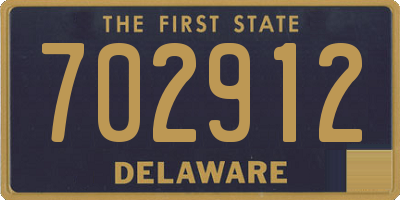 DE license plate 702912