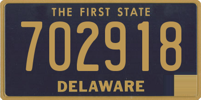 DE license plate 702918