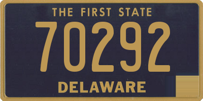DE license plate 70292