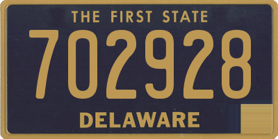 DE license plate 702928