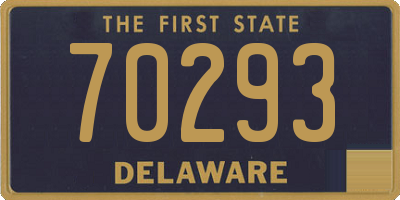 DE license plate 70293