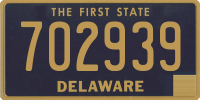 DE license plate 702939