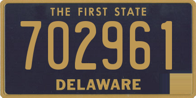 DE license plate 702961