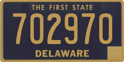 DE license plate 702970