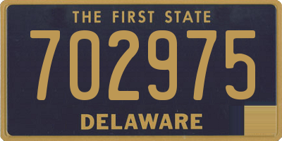 DE license plate 702975