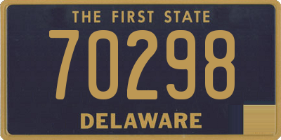 DE license plate 70298