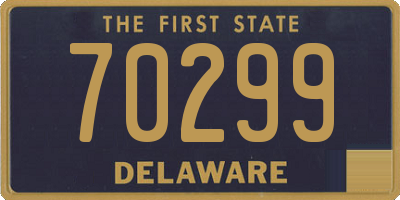 DE license plate 70299