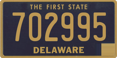 DE license plate 702995