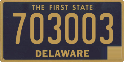 DE license plate 703003