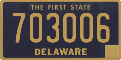 DE license plate 703006