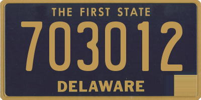 DE license plate 703012