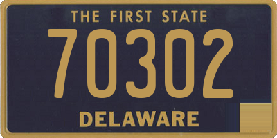 DE license plate 70302